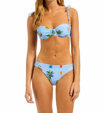Seafolly Playa Bonita Hipster Bikini Bottom In Blue