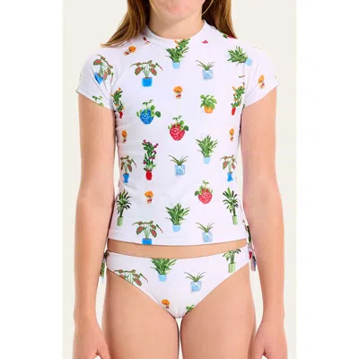 Seafolly Kids'  Playa Bonita Surf Set In White