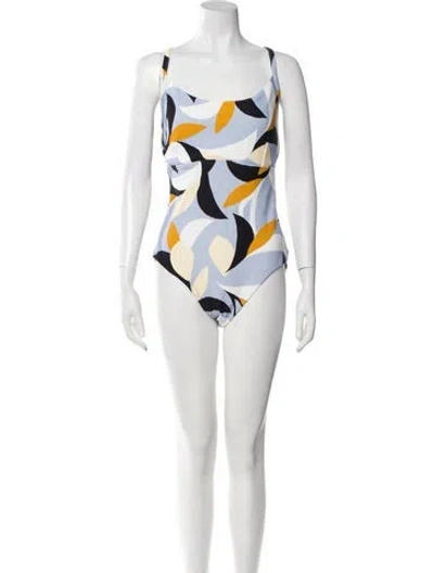 Pre-owned Seafolly Printed One-piece In Blue