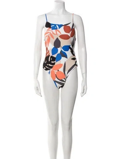Pre-owned Seafolly Printed One-piece In Brown