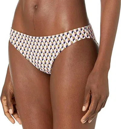 Seafolly Remix Hipster Bottom In Indigo Geo In White