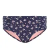 Seafolly Remix Ruched Side Retro Bottom In Indigo In Blue