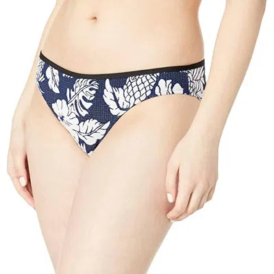 Seafolly Retro Bikini Bottom In Royal Horizon In Blue