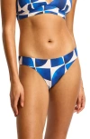 Seafolly Reversible Hipster Bikini Bottoms In Ultramarine