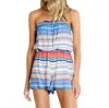 Seafolly Romper In Sea Kashmir Stripe In Multi