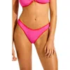 Seafolly Scoop High Cut Colorblock Bikini Bottoms In Pink