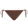 Seafolly Sea Dive Drawstring Side Rio Pant Tiramisu In Brown