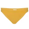 Seafolly Sea Dive High Cut Pant Tuscan Sunset In Yellow