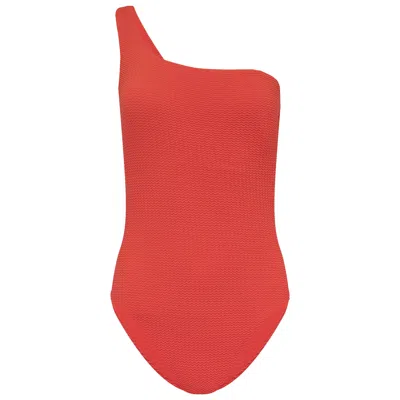 Seafolly Sea Dive One Shoulder One Piece Fiesta Coral