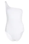 Seafolly Sea Dive One Shoulder One Piece White In White