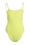 Seafolly Sea Dive Scoop Neck One Piece Wild Lime In Green