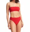 Seafolly Sea Dive Tube Swim Top In Red