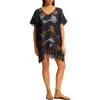 Seafolly Mesh Kaftan In True Navy