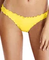 Seafolly Shimmer Hipster Bikini Bottom In Lemon In Yellow