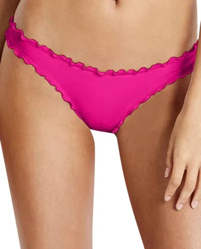 Seafolly Shimmer Hipster Bikini Bottom In Tahiti Pink In Multi
