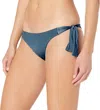 Seafolly Shine On Hipster Tie Side Bikini Bottom In Blueprint In Blue
