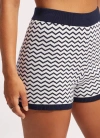 Seafolly Sienna Knit Short White In Blue
