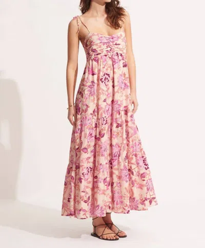 Seafolly Silk Road Midi Dress In Parfait Pink