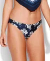 Seafolly Splendour Reversible Hipster Bottom In Indigo In Multi