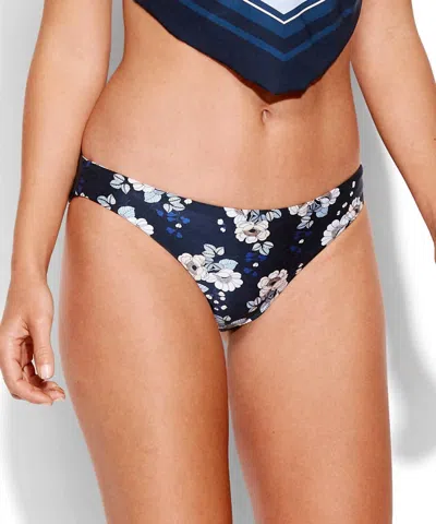 Seafolly Splendour Reversible Hipster Bottom In Indigo In Multi