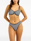 Seafolly Striped Underwired Bikini Bottoms In Multi