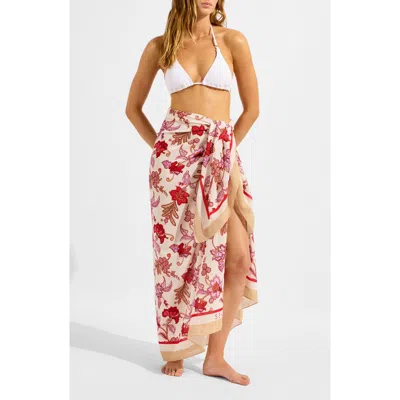 Seafolly Summer Chintz Cotton Sarong In Multi