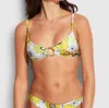 Seafolly Summer Of Love Ring Front Bralette In Lime In Green