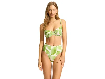 Seafolly Sunray High Waisted Pants In Green