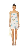 Seafolly Sunset Bandeau Mini Dress In Multi