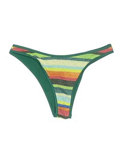 Pre-owned Seafolly Swimsuit Bottoms In Green
