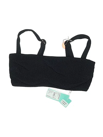 Pre-owned Seafolly Swimsuit Top Black Swimwear