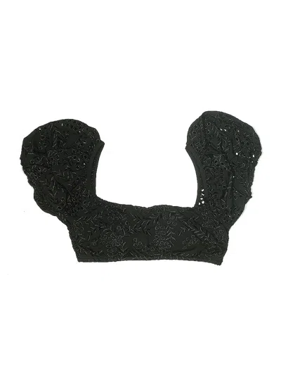 Pre-owned Seafolly Swimsuit Top Black Swimwear