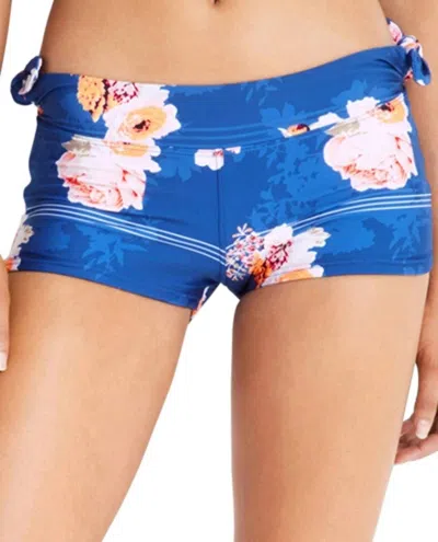 Seafolly Tie Side Active Short In Wildflower In Blue