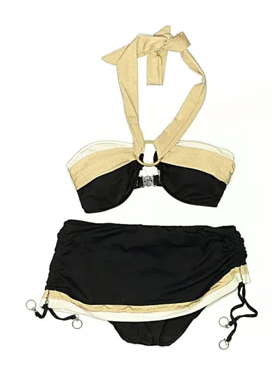 Pre-owned Seafolly Two Piece Swimsuit In Gold