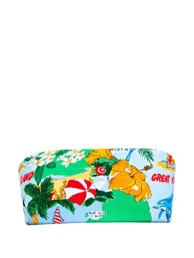 Seafolly Viva Vacation Tropical-print Bandeau Bikini Top In Multi