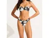 Seafolly Wavelength Bustier In Black In Black