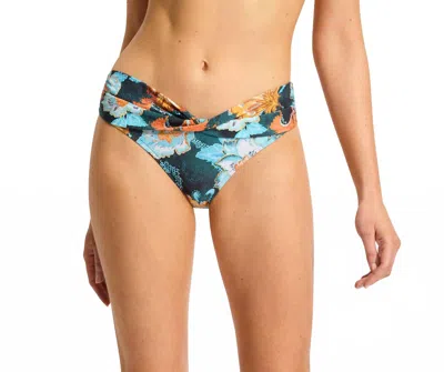 Seafolly Spring Festival Hipster Pant Women True Navy Stretch Swimwear Ddr2 0 In Multi