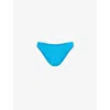 Seafolly Womens Turquoise Sea Dive Mid-rise Bikini Bottoms