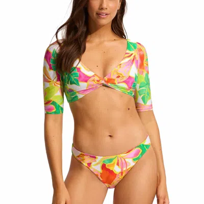 Seafolly Women's Wonderland Twist Top In Fuchsia In Multi