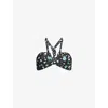 Seafolly Womens Black Moderne Romance Halterneck Bikini Top In Black