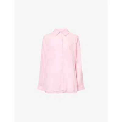 Seafolly Womens Blush Pink Breeze Beach Cotton Shirt