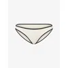 Seafolly Womens Ecru Hipster Textured Bikini Bottoms In White