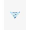 Seafolly Womens Powder Blue Modern Romance Hipster Bikini Bottoms In Blue
