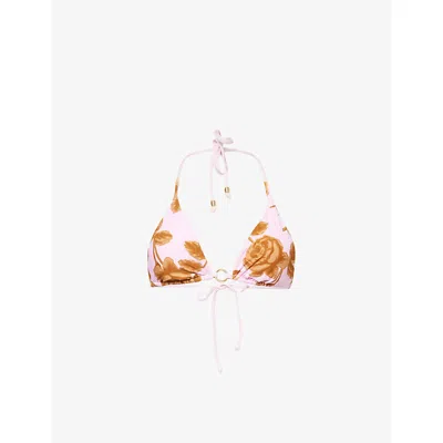 Seafolly Womens Blossom Reversible Floral Bikini Top