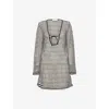 Seafolly Mesh Effect Long Sleeve Cover-up Dress In Black