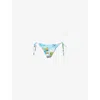 Seafolly Womens Turquoise Tie-side Rio Bikini Bottoms