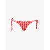 Seafolly Womens  Tie-side Rio Bikini Bottoms In Pattern