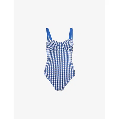 Seafolly Womens  Bella Underwire Swimsuit In Ultramarine