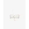 Seafolly Womens  Daydreamer Broderie-anglaise Bikini Top In Vanilla