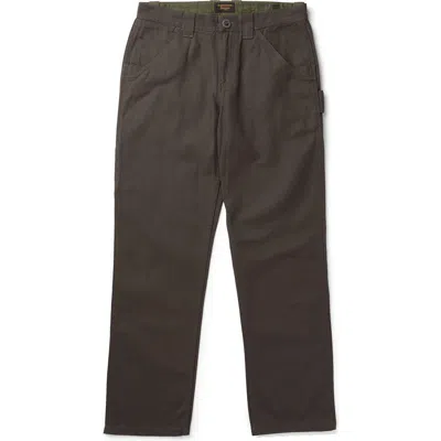 Seager Co. Seager Co Bison Cotton Canvas Carpenter Pants In Brown